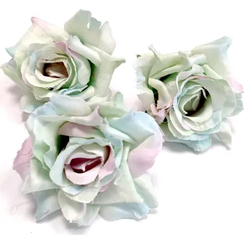 umělá květina Hlava růže mint