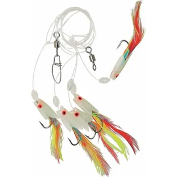 Umělá nástraha ICE fish - Rybky sledi 3/0 0,5mm 140cm bal: 5ks