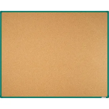 Korková nástěnka boardOK se zeleným rámem 1500x1200 + doprava zdarma