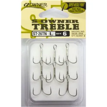 Rybářský háček OWNER - Háčky trojháčky cutting point ST21 vel : 10 v balení 8ks