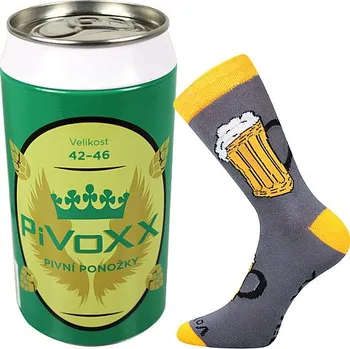 pánské ponožky VOXX PIVoXX Pivní ponožky tmavě šedé 42-46