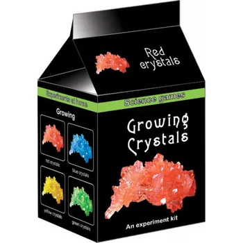 Mini chemická sada rostoucí krystaly, červené