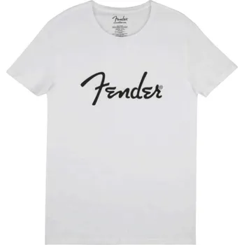 Pánské tričko Fender Spaghetti Logo WHT L