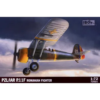 Plastikový model IBG 1/72 PZL/IAR P.11F Romanian Fighter (3x camo)