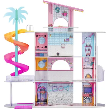 Domeček pro panenku MGA L.O.L. Surprise! Obrovský dřevěný domeček