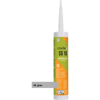 stavební silikon CODEX SG 10 sanitární silikon 06 šedá 310 ml