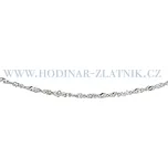 řetízek z bílého zlata z AUR2136336SING/020W Délka: 38, Váha: 1