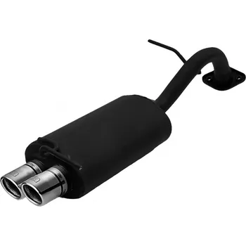 Zadní díl výfuku ULTER SPORT Sportovní výfuk TOYOTA Yaris II 2005-2011, 2x koncovka kulatá 70mm Vyberte motor: 1,3i 74kW HATCHBACK