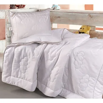 přikrývka Dětský prošívaný set polštářku a peřinky do postýlky BAMBUS