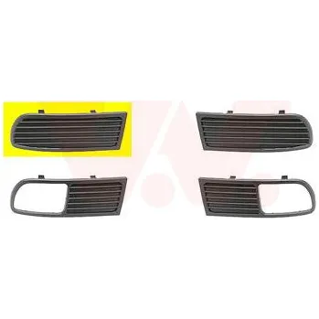 Nárazník Větrací mřížka, nárazník VAN WEZEL 4913592