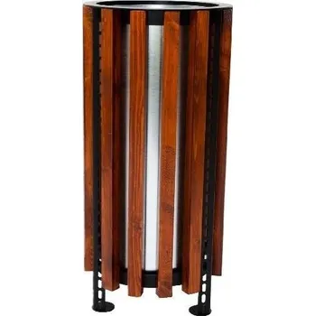 Venkovní odpadkový koš HTI Venkovní odpadkový koš Paloma Typ ukotvení: dlouhé (k zabetonování), Barva konstrukce: bílá komaxit (RAL 9003)