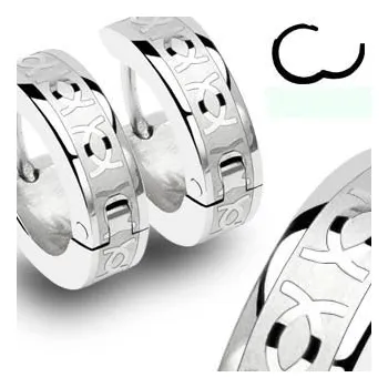 Náušnice Steel Edge Náušnice z chirurgické oceli kroužky 002