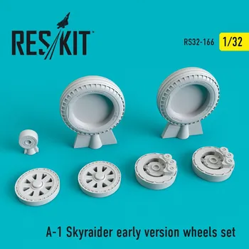 Plastikový model Reskit 1/32 A-1 Skyraider early version wheels set