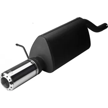 Zadní díl výfuku ULTER SPORT Sportovní výfuk DACIA Logan 2005-2012, 1x koncovka kulatá 80mm Vyberte motor: 1,6i 64kW SEDAN