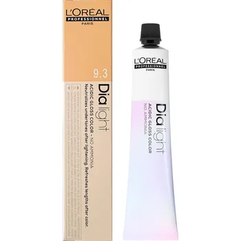 Barva na vlasy Přeliv na vlasy Loréal Dialight 50 ml - odstín 9.3 velmi světlý zlatý blond - L’Oréal Professionnel + dárek zdarma