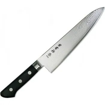 Kuchyňský nůž Japonský nůž KANETSUNE GYUTOU Damascus 210 mm