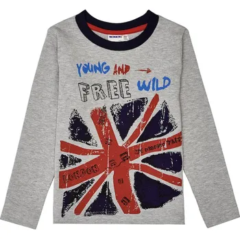 Chlapecké triko - Winkiki WKB 92575, šedá Barva: Šedá, Velikost: 122