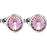Preciosa Ocelové náušnice Uniques s českým křišťálem Preciosa, roza 7095 69