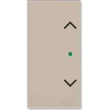 Jistič ABB Kryt LEVIT 6220H-A02002 18 2násobný levý/pravý, symbol žaluzie; macchiato 6220H-A02002 18