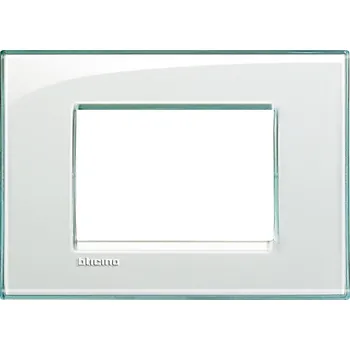 Elektrická zásuvka Rámeček BTICINO LLT hran.3M mat.bílá LNA4803KA