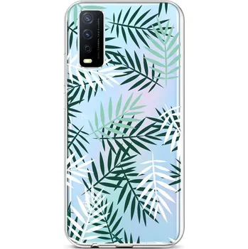 Pouzdro na mobilní telefon Kryt Vivo Y20s silikon Listy (obal neboli pouzdro na Vivo Y20s)