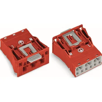 Stavebniny Konektor WAGO 770-2313 3p 4mm2 červený 770-2313