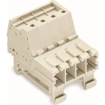 WAGO Konektor 831-3204/007-000 1vodičový s pájecími piny Push-in CAGE CLAMP® 10 mm², šedá 831-3204/007-000