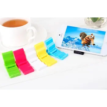 Stylový stojánek na mobilní telefon, velmi malý a skladný - černý