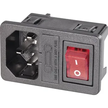 Elektrická zásuvka K a B 59JR101-1FRS-LR150 IEC zástrčka C13/C14 59JR zástrčka, vestavná rovná Počet kontaktů: 2 plus PE černá 1 ks