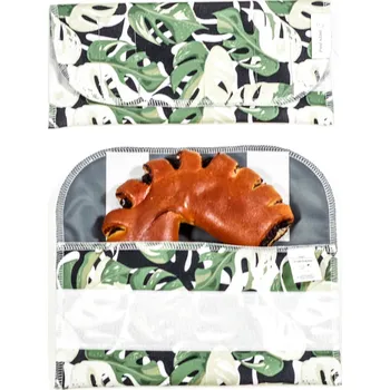 Svačinový box Green Smile Kapsa Dvojrohlík Černá monstera