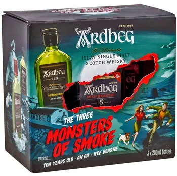 Whisky Ardbeg Monster Pack Scotch Whisky 3x 0,2 l 46,67 %