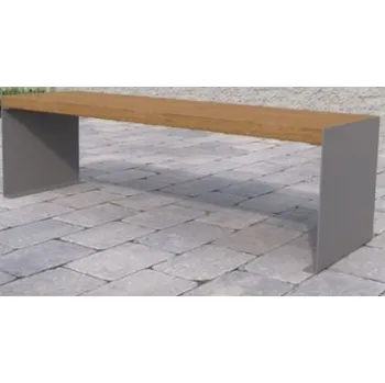 Zahradní lavice HTI Lavička Urba Délka latí: 1500 mm, Typ ukotvení: klasické (šrouby), Barva konstrukce: černá komaxit (RAL 9005)