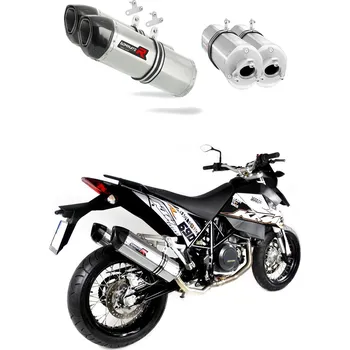 Výfuk pro motocykl Laděný výfuk DOMINATOR KTM 690SM SUPERMOTO KONCOVKY HP1