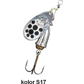 Umělá nástraha Třpytka rot. R. SONIC 1 / S17 (Třpytka Sonic je klasický model rotační třpytky, která ve vodě vytváří silné hydroakustické vlny. Sonic se charakterizuje svým klasickým zvonkovým tvarem.)