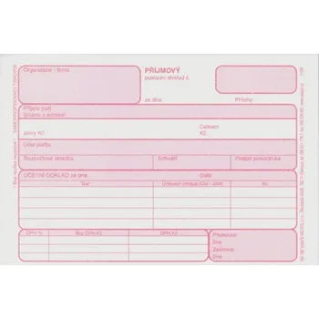 Příjmový pokladní doklad s DPH, samopropisovací, Asopol