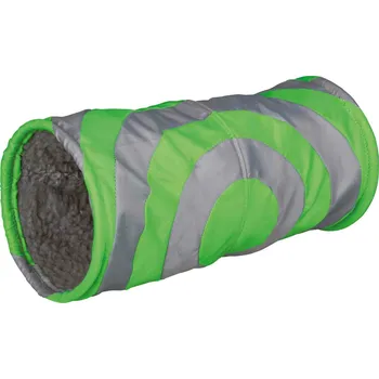 Pro hlodavce Trixie Nylonový tunel pro malá zvířata 15 x 35 cm šedo/zelený