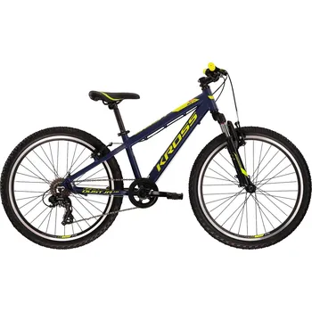 Dětské kolo Kross Dust Jr 1.0 24" 2022 Navy Blue/Lime Matt