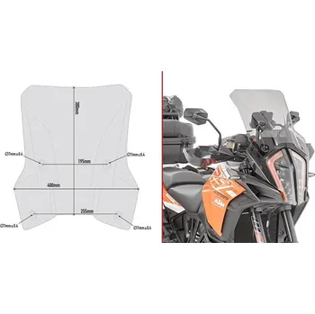 Motodíl GIVI D7706S plexi KTM Super Aventure 1290 S 2017 - 2019