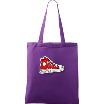 Neposedná teniska - Taška bavlněná - 42 x 38 cm ( Fialová )