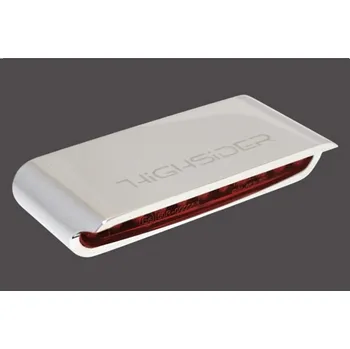 Osvětlení pro motocykl HIGHSIDER LED moto zadní světlo STRIPE chrom červené