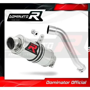 Výfuk pro motocykl Laděný výfuk DOMINATOR Honda XL 650 TRANSALP KULATÁ KONCOVKA KRÁTKÁ GP1