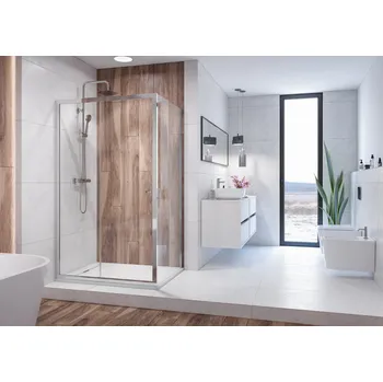 Aquatek HOLIDAY R23 Chrom Sprchová zástěna obdélníková 120x80cm