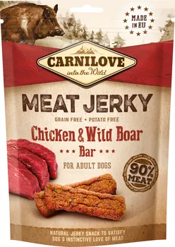 Pamlsek pro psa Carnilove Jerky Wild Boar & Chicken Bar 100 g