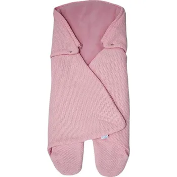 Fusak EKO Fusak do autosedačky z pleteniny růžový Sp-23