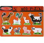 Melissa & Doug Dřevěné puzzle se zvuky…