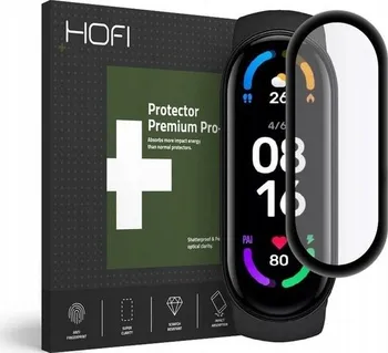 Příslušenství k chytrým hodinkám Hofi Pro+ tvrzené sklo pro Xiaomi Mi Band 6 černé