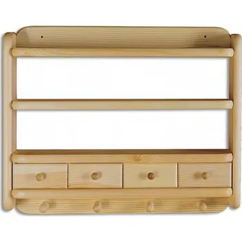 regál Drewmax dřevěná závěsná polička z masivního dřeva borovice PK118 pacyg