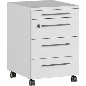 Zásuvkový kontejner Germania Světle šedý pojízdný kontejner Agenda 42 x 49 cm