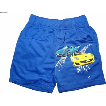 Chlapecké nodré kraťasy se závodními auty 104