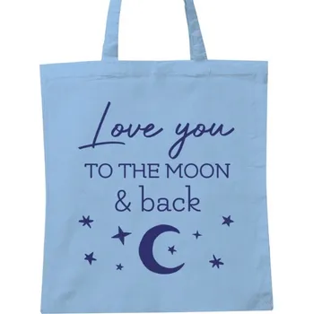 Nákupní taška Nákupní taška unisex s potiskem Love you to the moon